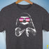 Pride Sloth Pink Lesbian Flag Sunglasses Premium Unisex T-Shirt - Dark Grey Heather